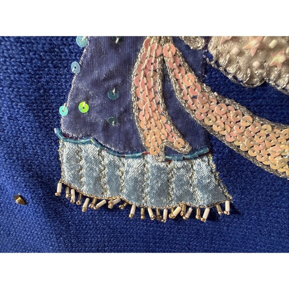 Design Options by Philip & Jane Gordon Angel Christmas Cardigan Sweater XXL - Picture 14 of 14